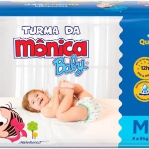 Fralda Turma da Mônica Baby Mega M 50 Unidades