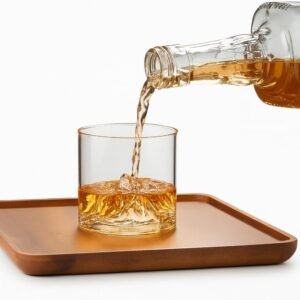 Copo Whisky Baixo Montanha em Vidro Cristalino, Acessórios para Bar.