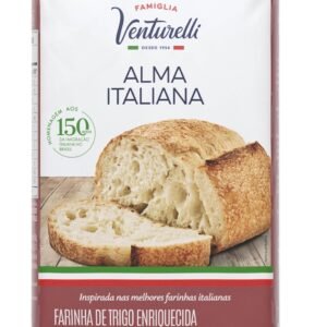Farinha de Trigo Alma Italiana de 1 Kg, Tipo 1, Famiglia Venturelli.