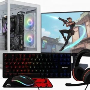 Pc Gamer Completo Ryzen 5 5600 GT, 16 GB DDR4, Ssd 480 GB + Monitor 23,8″ + Kit 4 EM 1