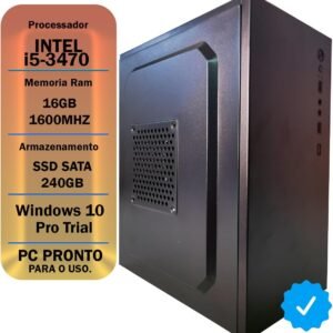 Pc Home Office Core I5 3470, 16 Gb Ddr3, Ssd 240 Gb, Fonte Bivolt
