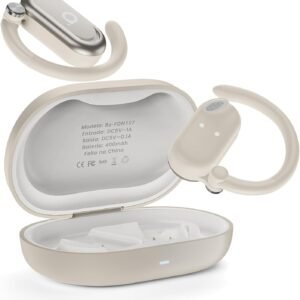 Basike Fone de Ouvido Bluetooth 5.4 OWS, Fone de Ouvido Sem Fio Esportivo HiFi Estéreo Som, IPX4 à Prova D’Água, Redução de Ruído ENC, 30h de Autonomia e Case Voz para Corrida e Exercícios (Rosa) Basike Fone de Ouvido Bluetooth 5.4 OWS, Fone de Ouvido Sem Fio Esportivo HiFi Estéreo Som, IPX4 à Prova D’Água, Redução de Ruído ENC, 30h de Autonomia e Case Voz para Corrida e Exercícios (Rosa)