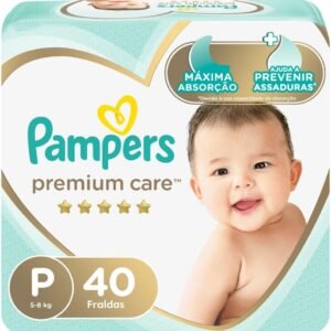 Fralda Pampers Premium Care Tamanho P 40 Unidades