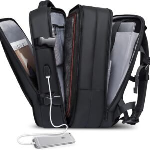 Mochila de Viagem Expansivel Masculina Feminina, Mochila Para Notebook Executiva Impermeável Reforçada Cabo USB,Mochilas Trabalho Escola Viagens Presente Mochila de Viagem Expansivel Masculina Feminina, Mochila Para Notebook Executiva Impermeável Reforçada Cabo USB,Mochilas Trabalho Escola Viagens Presente