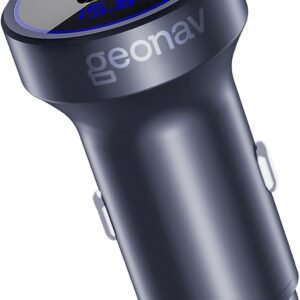 Geonav Carregador Veicular SuperPower Ultrarrápido Duo 38W, 2 portas – 1 USB (18W Quick Charge) e 1 USB-C (20W Power Delivery), CH38PDQC, Alumínio Cinza Geonav Carregador Veicular SuperPower Ultrarrápido Duo 38W, 2 portas – 1 USB (18W Quick Charge) e 1 USB-C (20W Power Delivery), CH38PDQC, Alumínio Cinza