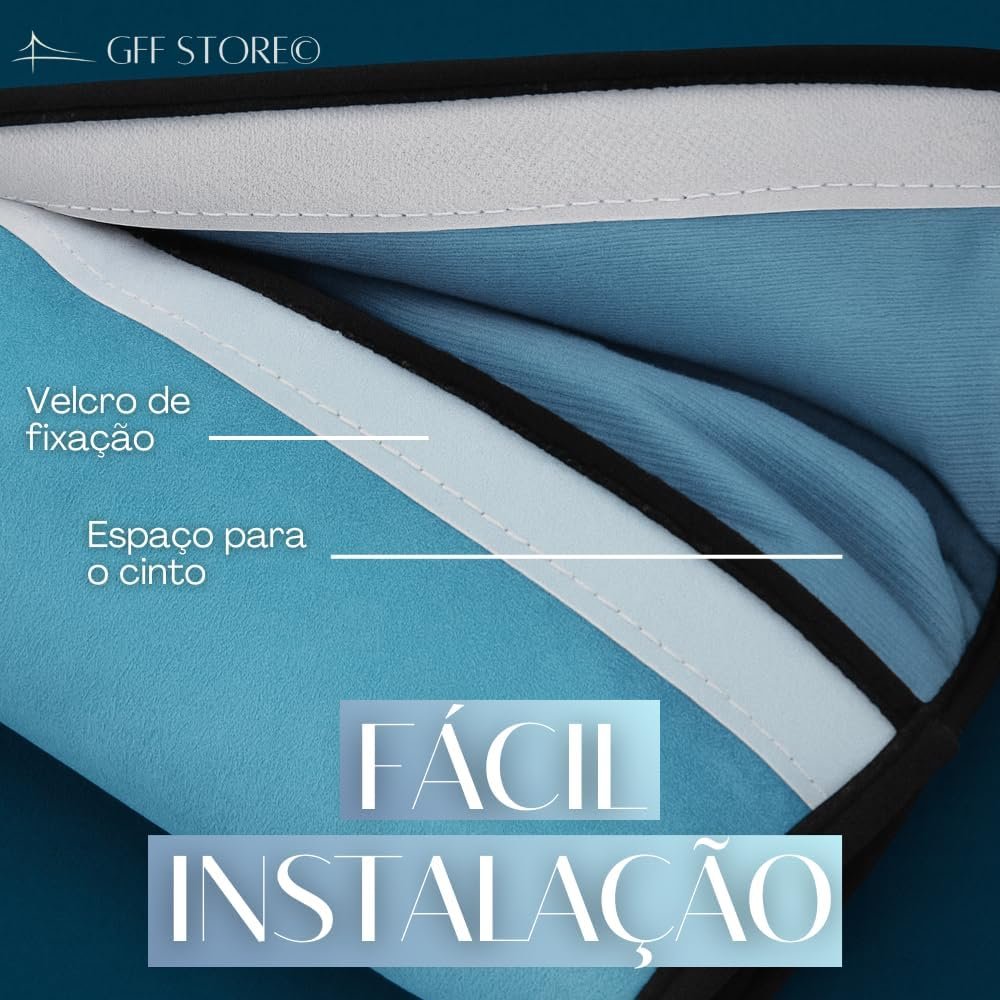 Almofada De Cinto De Segurança De Carro Protetor de Ombros para Automóvel Capa Para Proteção Dos Ombros Carros Protetor Conforto Premium - Imagem 6