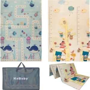 Tapete Infantil De Atividades Tatame Emborrachado Dobrável Dupla Face – Kababy
