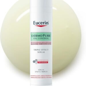 EUCERIN Sérum Facial Antiacne Dermo Pure Efeito Triplo 40ml, Antioleosidade, Antimanchas, Thiamidol, Peles Oleosas