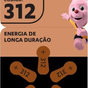 Duracell Pilha Auditiva Nº 312 Com 6 Unidades – Alta Performance para Aparelhos Auditivos
