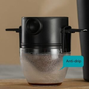 Filtro De Café Dobrável Portátil Reutilizável Aço Inoxidável Coador Individual Viagem Escritório Gotejador Sustentável Infusor De Chá Funil Cesta Compacto Prático Para Trilhas E Camping