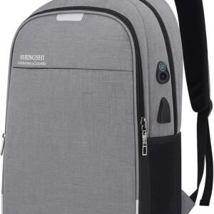 Mochila Executiva Antifurto Unissex para Notebook – Compacta por Fora e Ampla por Dentro – Com Entrada USB, Passa-Fio e Material Resistente à Água