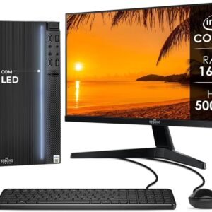 Computador Completo Intel Core i5 16GB HD 500GB Monitor 17″ 4 Núcleos Super Turbo Pc Hdmi Teclado e Mouse Strong Tech