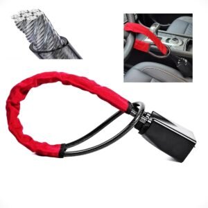 Trava Antifurto Veicular Volante Cinto Segurança Carro 3 Chaves (Vermelho) Trava Antifurto Veicular Volante Cinto Segurança Carro 3 Chaves (Vermelho)