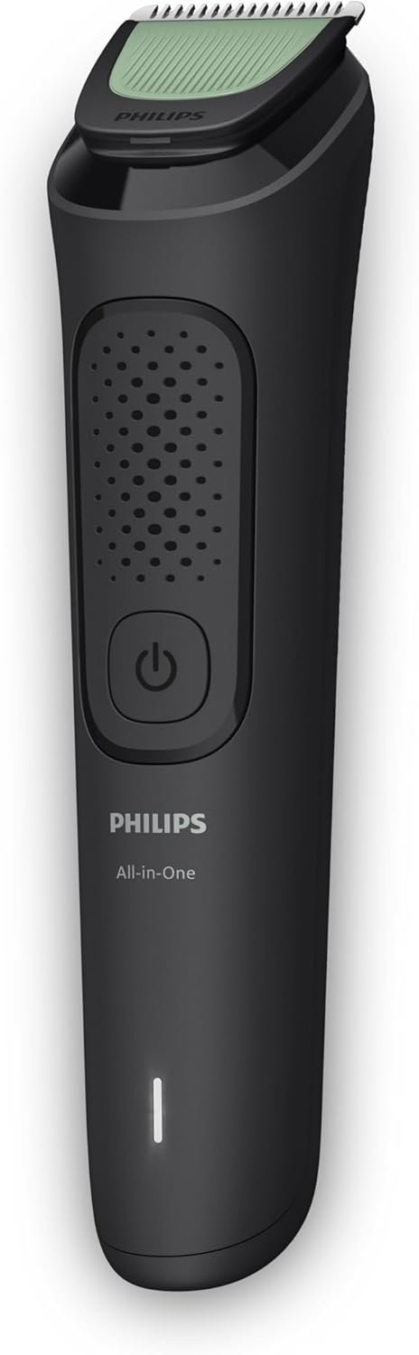 Philips Multigroom Aparador de Pelos 10 em 1 3000 Series, Barbeador elétrico e Aparador para Rosto, Cabeça e Corpo, Lâminas Autoafiáveis para a Pele, 10 Configurações de Comprimento, Modelo MG3931/15 - Imagem 3