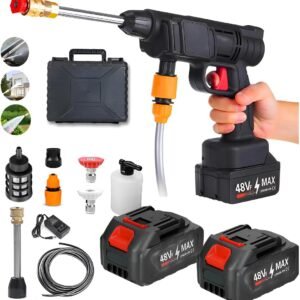 Lavadora Alta Pressão 48V Lava Jato Portatil Vap Potente + 2 Baterias e Maleta – Bivolt