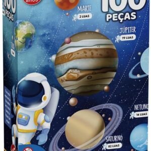 Quebra-cabeça 100 peças Conhecendo os Planetas – Grow Quebra-cabeça 100 peças Conhecendo os Planetas – Grow