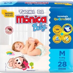 Fralda Turma da Mônica Baby Jumbo M 28 Unidades