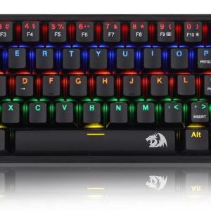 Teclado Mecanico Gamer Fizz Rainbow Preto Switch Azul Teclado Mecanico Gamer Fizz Rainbow Preto Switch Azul