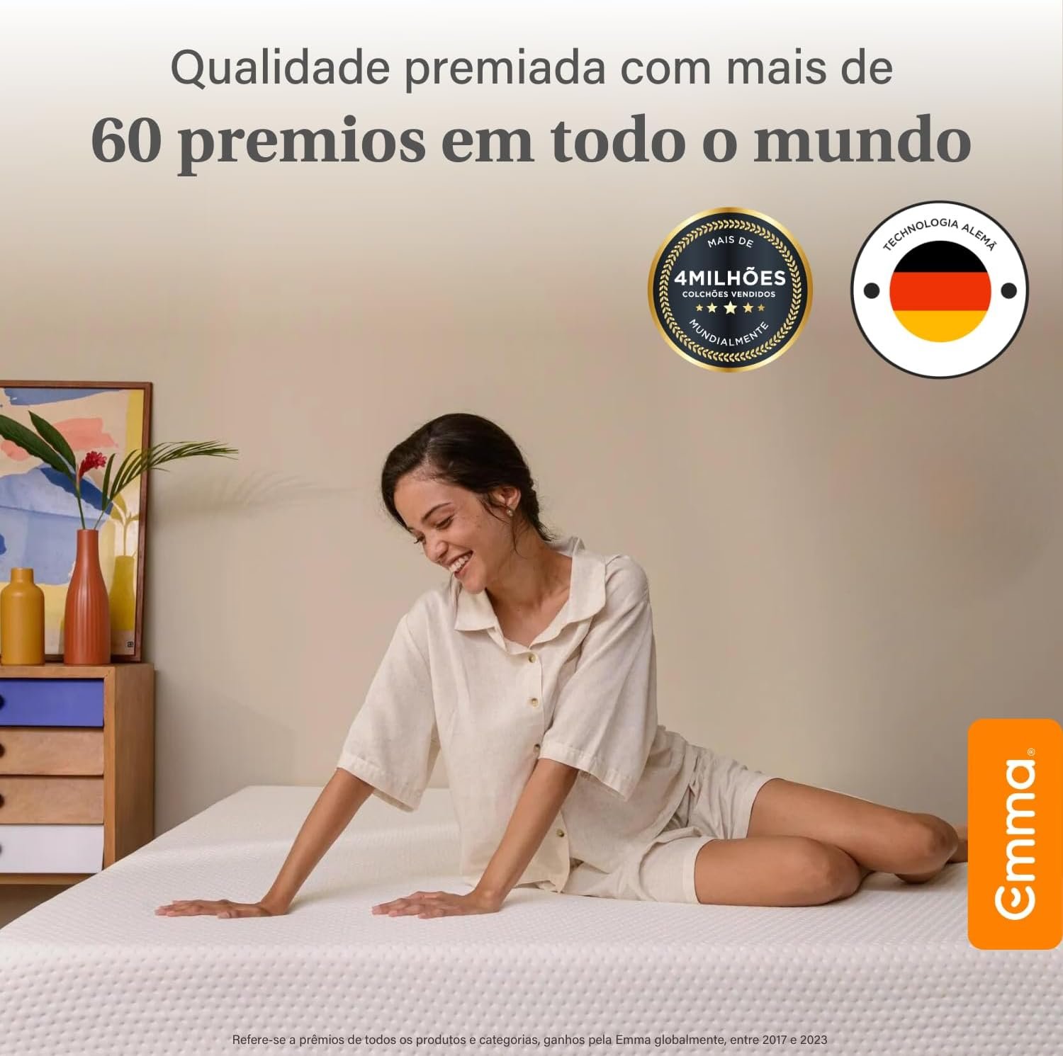 Colchão Solteiro Emma One - Firme e suporte ótimo com máxima durabilidade. - Imagem 8