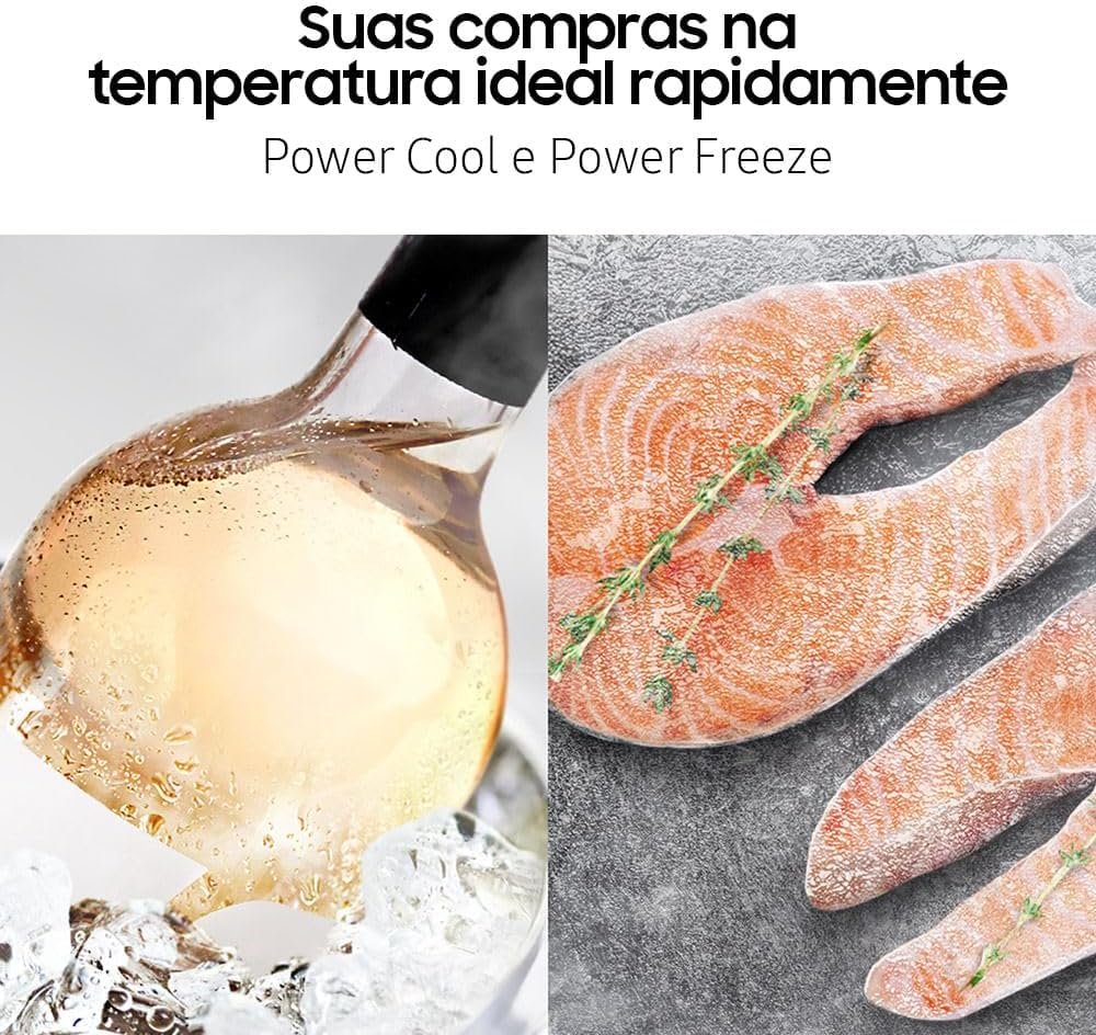 Geladeira Samsung RS60 Side by Side com All Around Cooling e SpaceMax 602L Inox Look 220V - Imagem 7