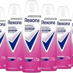 Rexona 12 Unidades Desodorante Antitranspirante Aerossol Powder Dry 150ml