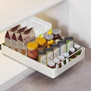 BEMMY Organizador De Prateleiras Deslizantes, Gavetas Removíveis De 40x30cm Serviço Pesado Para Armários, Prateleiras Deslizantes Removíveis E Adesivas Para Cozinha, Quarto, Despensa (1 Pacote)