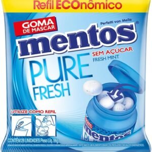 Refil de Gomas de Mascar, Mentos, Pure Fresh Mint, Sem Açúcar, Sabor de Menta – 56g | 28 Unidades
