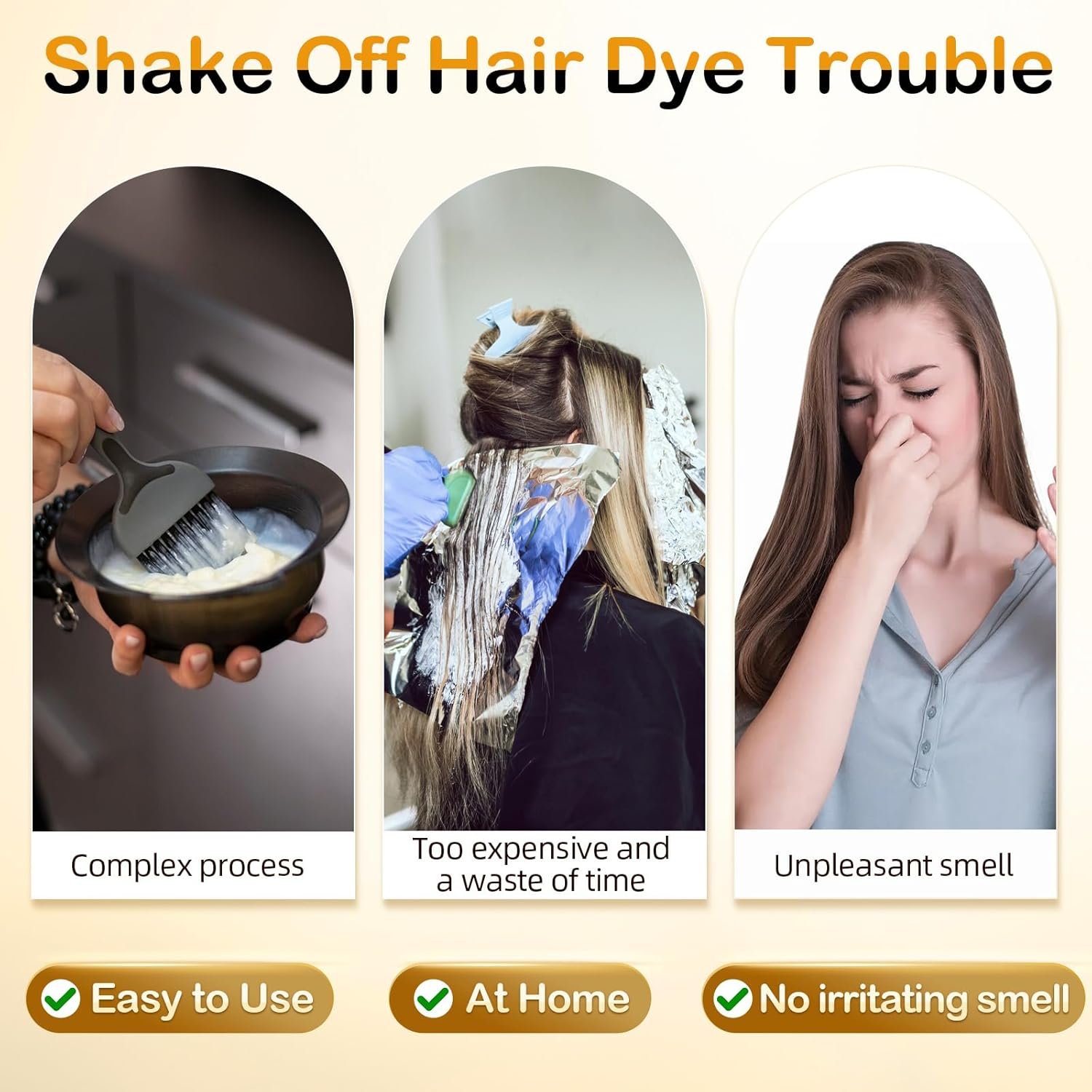 IIIMEIDU Xampu Tintura 3 em 1 Preto 350ml – Cobre Cabelos Brancos em Minutos, Com Ervas Naturais, Sem Amônia, Cor Preta Duradoura, Cobre Grisalhos com Facilidade, Para Homens e Mulheres - Imagem 4