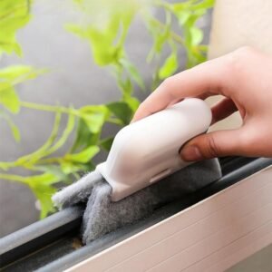 Escova de limpeza de trilho de janela – escova portátil única para porta deslizante, peitoris de janela, pequenas lacunas e fendas, remoção eficiente de manchas de sujeira e água Escova de limpeza de trilho de janela – escova portátil única para porta deslizante, peitoris de janela, pequenas lacunas e fendas, remoção eficiente de manchas de sujeira e água