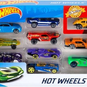 Hot Wheels Diecast Veículo de Brinquedo Pacote Surpresa 10 carros para crianças a partir de 3 anos