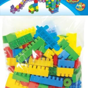 GGB Plast, 332, Blocos De Montar 96 peças educativos didático infantil