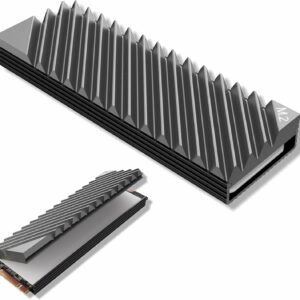 Dissipador de Calor para SSD M2 2280 em Alumínio, Com Thermal Pad – PROLONGA A VIDA ÚTIL DO SEU SSD – Desktop, PS5, PC – EASY IDEA NETWORK (Cinza)