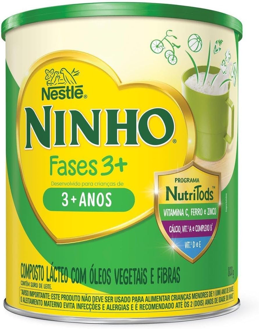 Ninho - Composto Lácteo Fases 3+, 800g