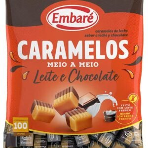 Embaré Caramelos Meio a Meio Sabor Leite/Chocolate 660g