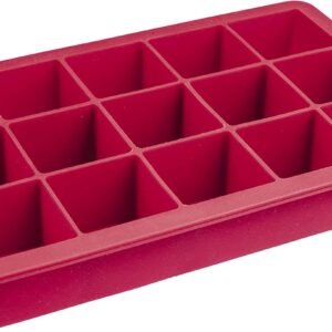 Euro Home – Forma para Gelo de Silicone Euro Vermelho – SIL3062-VM