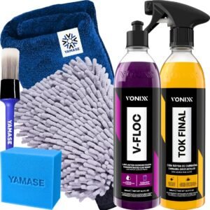 Kit V-Floc Shampoo Neutro Super Concentrado Automotivo + Cera Liquida Protetora Tok Final Vonixx Luva Pano Microfibra Kit V-Floc Shampoo Neutro Super Concentrado Automotivo + Cera Liquida Protetora Tok Final Vonixx Luva Pano Microfibra