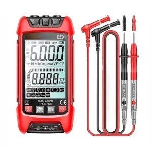Multímetro Digital Portátil Profissional,com Iluminação – Corrente Ac – Dc Tensão 0~600V,Multímetro Digital com Sensor,6000 Contagens Multímetro Digital Portátil Profissional,com Iluminação – Corrente Ac – Dc Tensão 0~600V,Multímetro Digital com Sensor,6000 Contagens