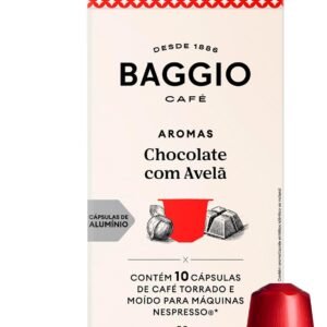 Baggio Café Cápsulas De Café Aroma Chocolate Com Avelã Compatível Com Nespresso Contém 10 Cápsulas