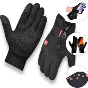 Luva de Moto com Toque na Tela Par Térmico e Antiderrapante para Inverno Motoqueiro Motoboy e Ciclismo Aniversário Festa de Ano Novo Presente Neve e Viagens Luva de Moto com Toque na Tela Par Térmico e Antiderrapante para Inverno Motoqueiro Motoboy e Ciclismo Aniversário Festa de Ano Novo Presente Neve e Viagens