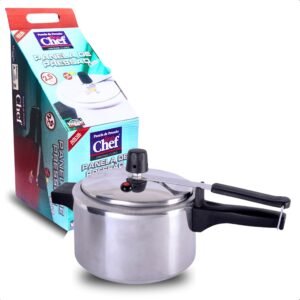 Panela de Pressão Polida com Valvula de Segurança de Silicone Bon Chef 2,5 litros