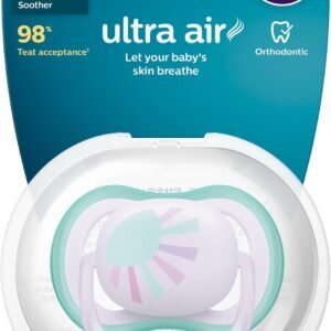 Chupeta Ultra Air 0-6 Meses Philips Avent Recém Nascido Individual Decorada Rosa
