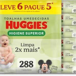 Huggies Lenços Umedecidos Higiene Superior Limpam 2x Mais 6 x 48 Un