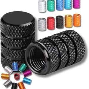 Kit 4 Tampa Bico Válvula Alumínio Universal Pneu Carro Moto Caminhão Bicicleta Bike Capa Automotiva Metal Premium Preta Proteção Antifurto Acessório Veicular Durável Resistência Corrosão THAFE Kit 4 Tampa Bico Válvula Alumínio Universal Pneu Carro Moto Caminhão Bicicleta Bike Capa Automotiva Metal Premium Preta Proteção Antifurto Acessório Veicular Durável Resistência Corrosão THAFE
