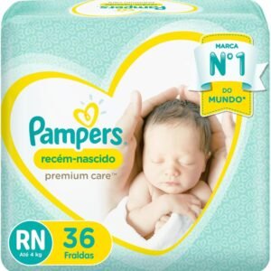 Fralda Pampers Premium Care Recém-Nascido RN 36 Unidades