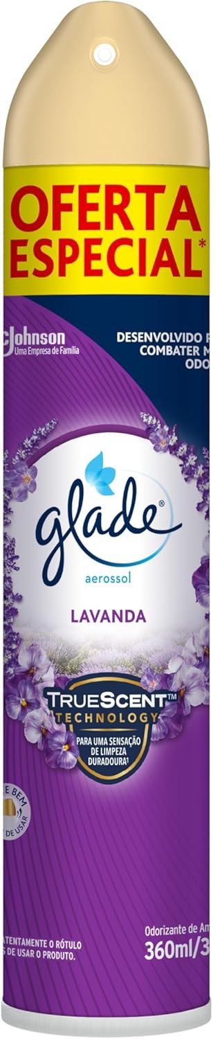 Glade Aromatizador de Ambiente, Lavanda, Aerosol 360ml