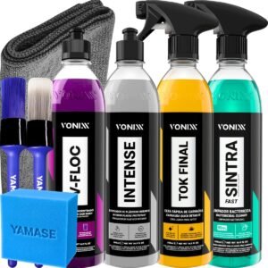 Kit Lavagem Automotiva Completa Vonixx Cera Carnauba Tok Final V-Floc Revitalizador de Plasticos intense Sintra fast Kit Lavagem Automotiva Completa Vonixx Cera Carnauba Tok Final V-Floc Revitalizador de Plasticos intense Sintra fast
