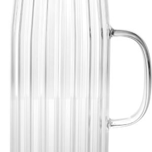 WOLFF – Jarra de Vidro com Tampa em Bambu – 1,2 Litro – Transparente