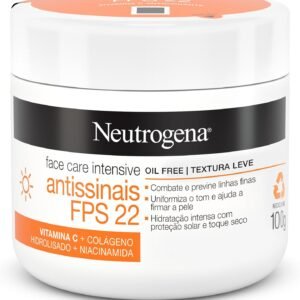 Neutrogena Hidratante Facial Antissinais Face Care Intensive FPS 22, 100g