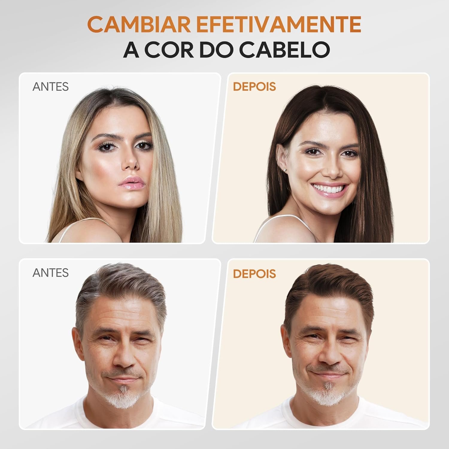 IIIMEIDU Shampoo de Tintura 3 em 1 Marrom escuro Natural 500ml – Cobre Cabelos Brancos Instantaneamente – Fórmula com Extratos Naturais – Para Homens e Mulheres - Imagem 9