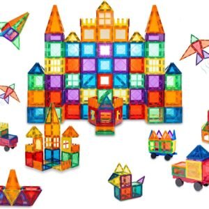Brastoy Blocos de Montar Magnéticos Construção Infantil Brinquedo (65 Peças)